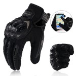 Windproof and thermal protective gloves, L size, black color